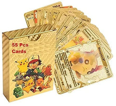 Pokemon gold cards V Series Cards Vmax GX Rare Golden Cards - TCG Deck Box Playing Cards
