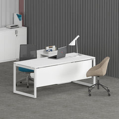 Milo Office Executive Desk (with Side Cabinet) - Office Store Office Furniture Manufacturer & Supplier Dubai