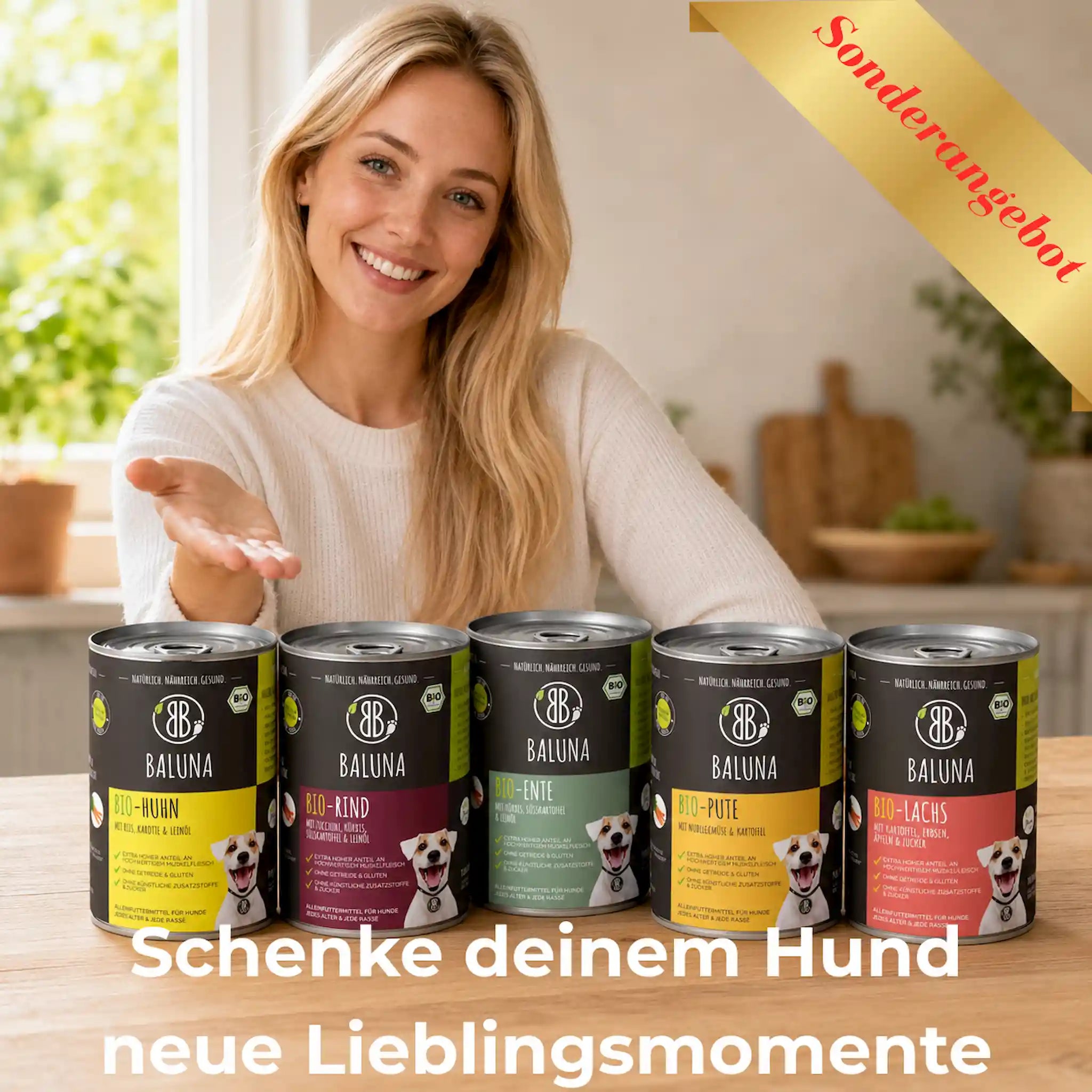 Bio-Hundefutter Probierpaket 400g
