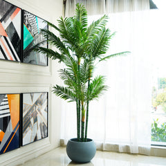 Artificial Trees/Plants Golden Elegance - Artificial Golden Palm Plant ~ 6.5 Feet Tall