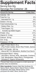 Vegan Protein Ingredient list
