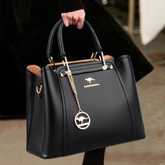 3-Layer Soft Leather Designer Handbag Women Luxury Large Capacity Elegant Fashion Purse
