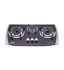 Sanford Extra Hard Tempered Glass Top 3 Burner Pantry Top Gas Cooker - SF 5404GC