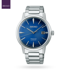 Seiko Presage Cocktail Time “The Aviation”, Blue Dial with Stainless Steel Bracelet - SRPJ13J1