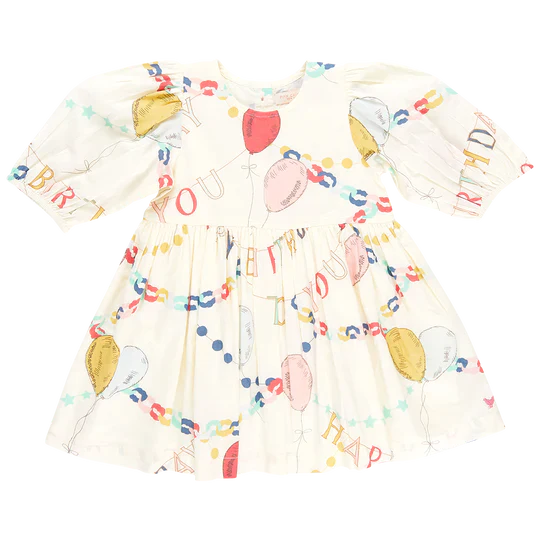 Pink Chicken Birthday Garland Brooke Dress