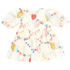 Pink Chicken Birthday Garland Brooke Dress