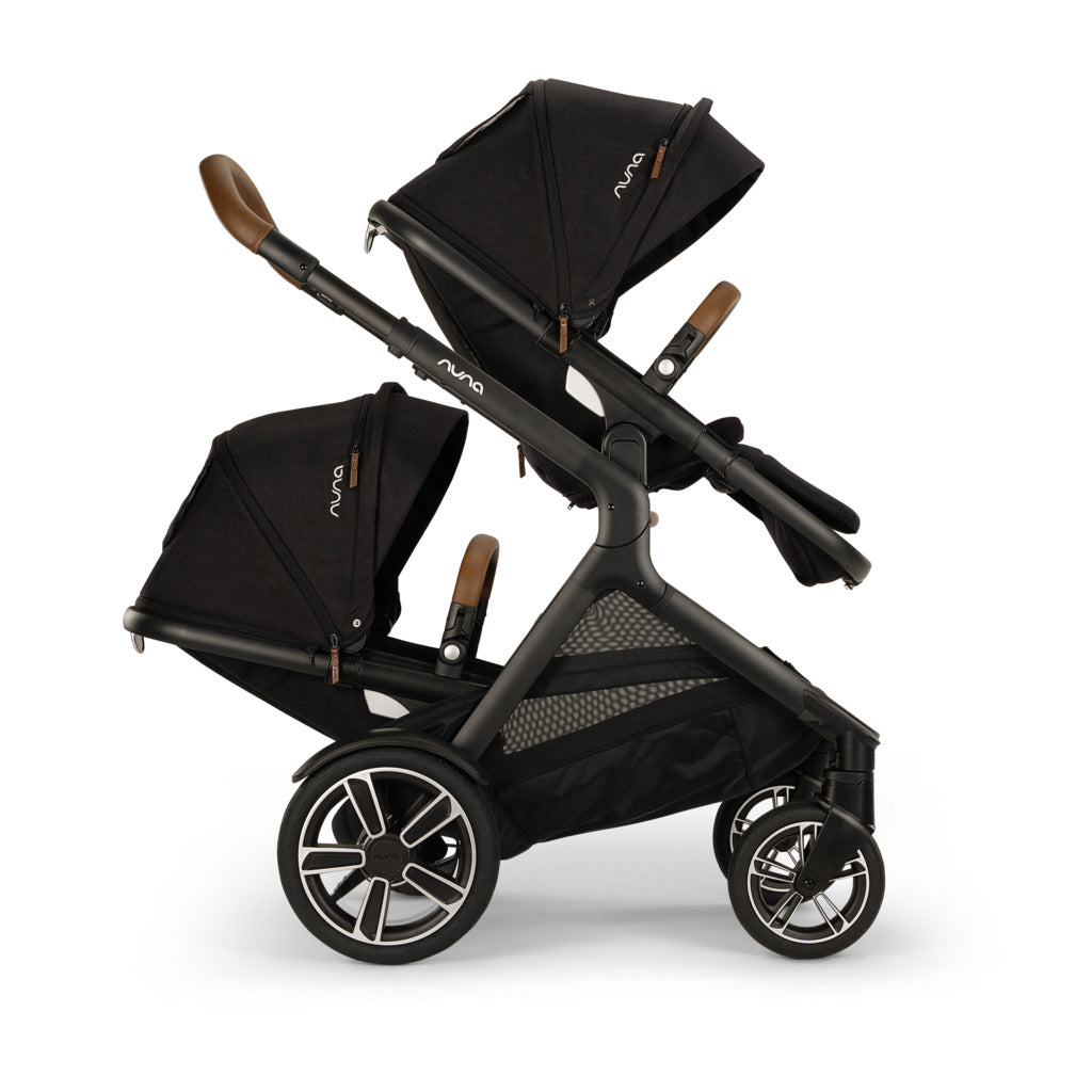 DEMI Next Double Stroller + Rider board Strollers - Double Nuna Caviar Black