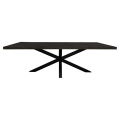 Eettafel Denver Black | 200 cm | Rechthoek - Industrieelinhuis.nl