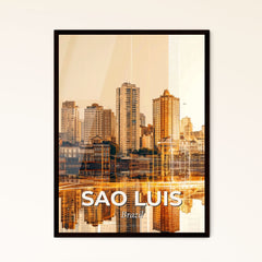 Sao Luis City Skyline Architecture Composite Art Poster Photo Collage