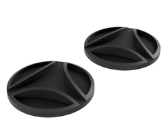 Coppia Viti laterali logate in termoplastica nera ricambio Nuovo FGTR E2206 - MomoDesign