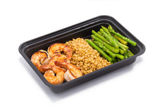 Shrimp, Plain 8oz, with Asparagus and Sweet Potatoes + Avocado