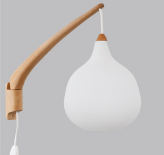 Vägglampa Luxus Östen & Uno Kristiansson Ek 1950-tal Nr V17