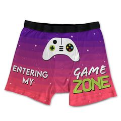 Entering My Gaming Zone Over Print Men's Boxer Brief