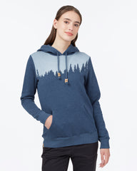 Blue Women's Graphic Pullover Hoodie *Model is 5'9.5", wearing size S