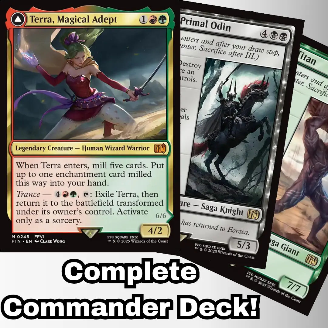 MTG Commander EDH Terra, Magical Adept 100 Cards Custom Deck 5 Color Sagas Final Fantasy Moonveil Games