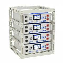 Seismic Stackable 2-Tier Modular Battery Cabinet for Rack-Mounted Batteries
