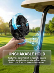 VENSWID Magnetic Misting Golf Cart Fan 2-Pack
