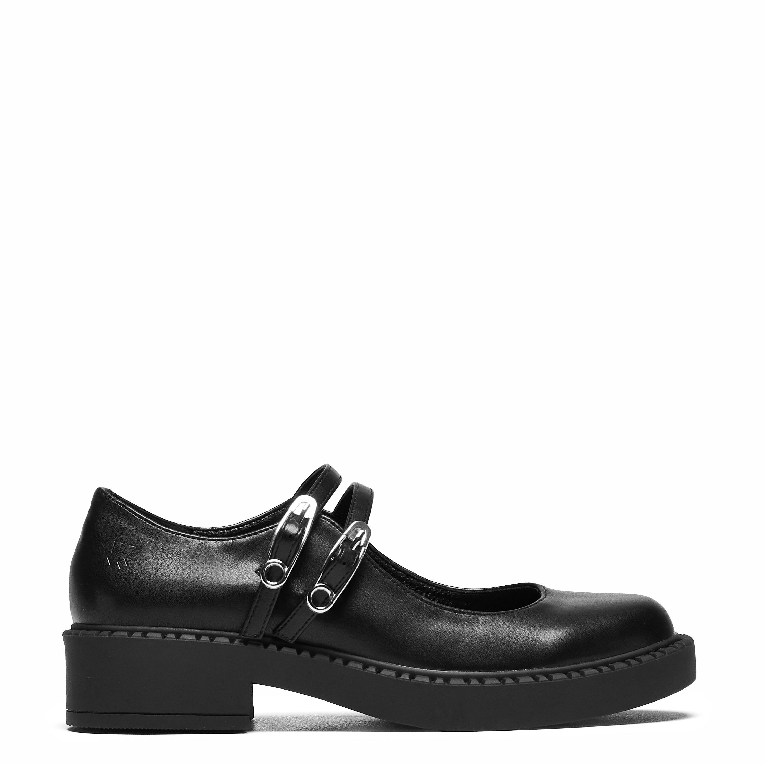 Vagar Safetyecom Black Mary Janes low heel