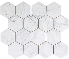 Tesoro Venatino Goia 3" Hexagon 10.75" x 12.5" Stone Mosaic
