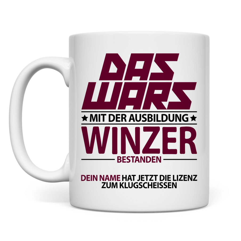 Winzer Ausbildung Prüfung Bestanden | Geschenk