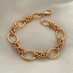 2pc Mixed Chain Bracelet Stack