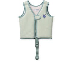 Gilet de Bain en Tissu Gaufré DOVE Peppermint / Sandy