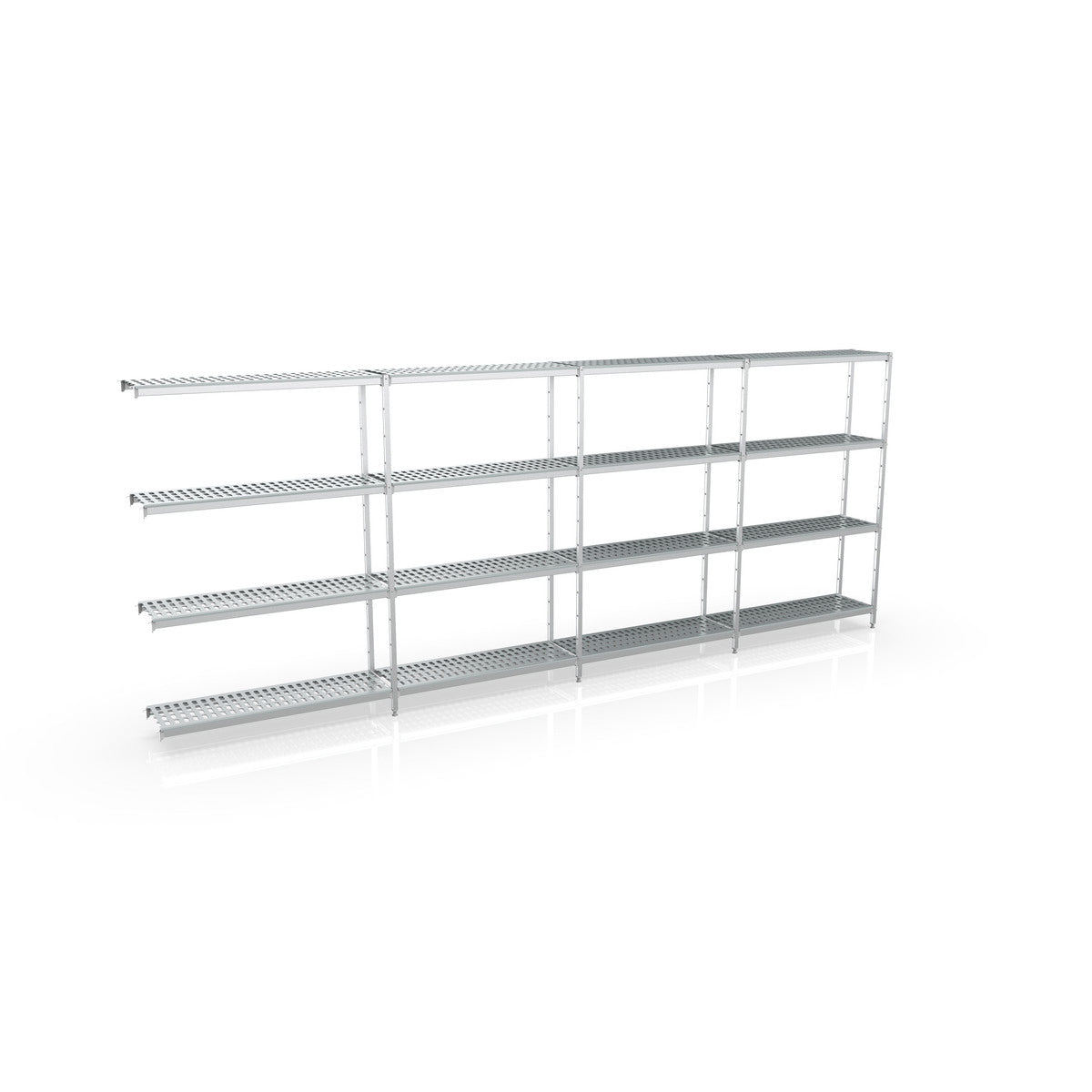 Rayonnage d'angle 6550x1970x500 4 niv - A780 - CODIGEL