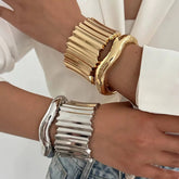 2pc Irregular Wave Bracelet Stack