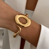 Abstract Loop Cuff Bracelet