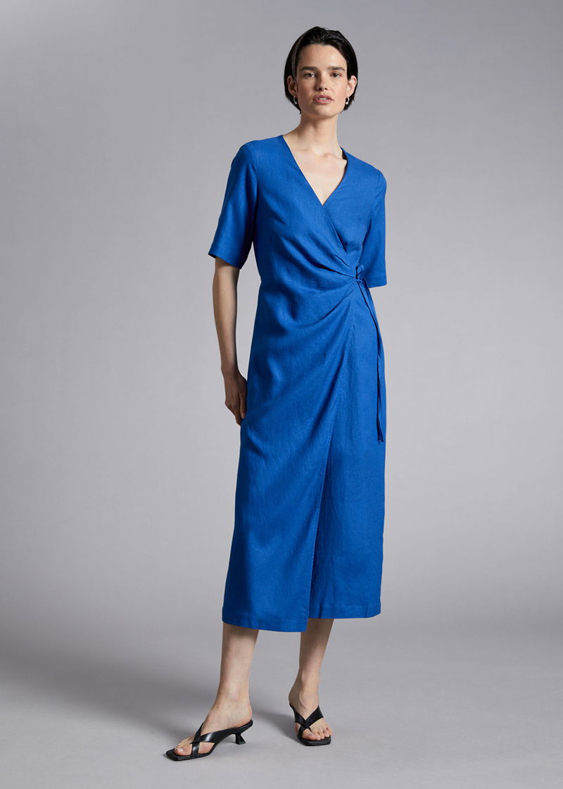 & OTHER STORIES Midi Wrap Dress
