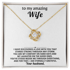 To my amazing wife, You are my comfort on hard days