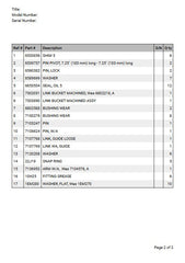 Bobcat 444 Compact Excavator Parts Catalog Manual Instant PDF