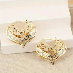Classic Open Heart Drop Earrings
