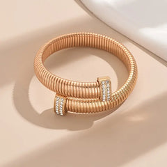 Coiled Gold Statement Bracelet