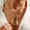 Irregular Square Toggle Necklace