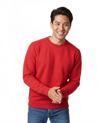 Clique Mqk00117 Haven Recycled Mens Crewneck Sweatshirt - Red