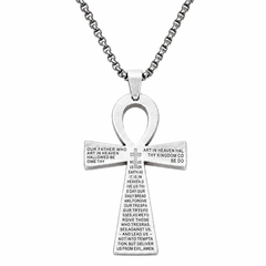 Collier pendentif Croix de Vie Ankh chrétien or