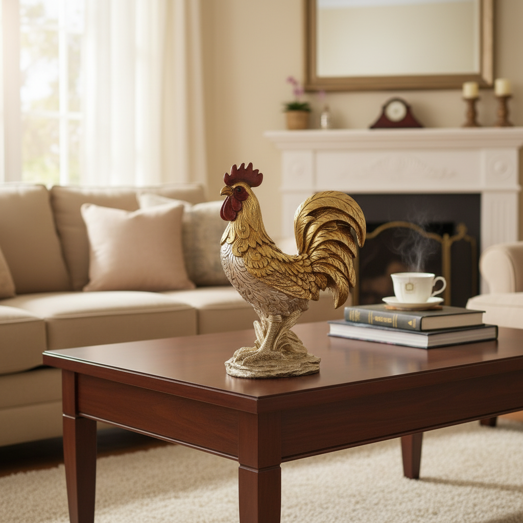Golden Rooster Figurine