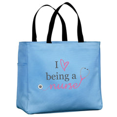 I Love Nursing Tote Bag