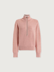 Varley Morwenna Half Zip Knit in Mellow Rose