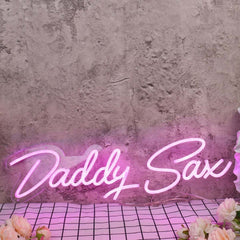 Daddy Sax Pink Led Neon Sign - Shineneon