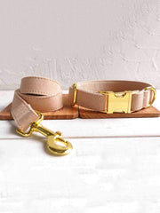 Dog Nude Collar Leash Set dognudecollarbowtieleashsetwithmetalbucklenameplatebySpoiledbella-111_1