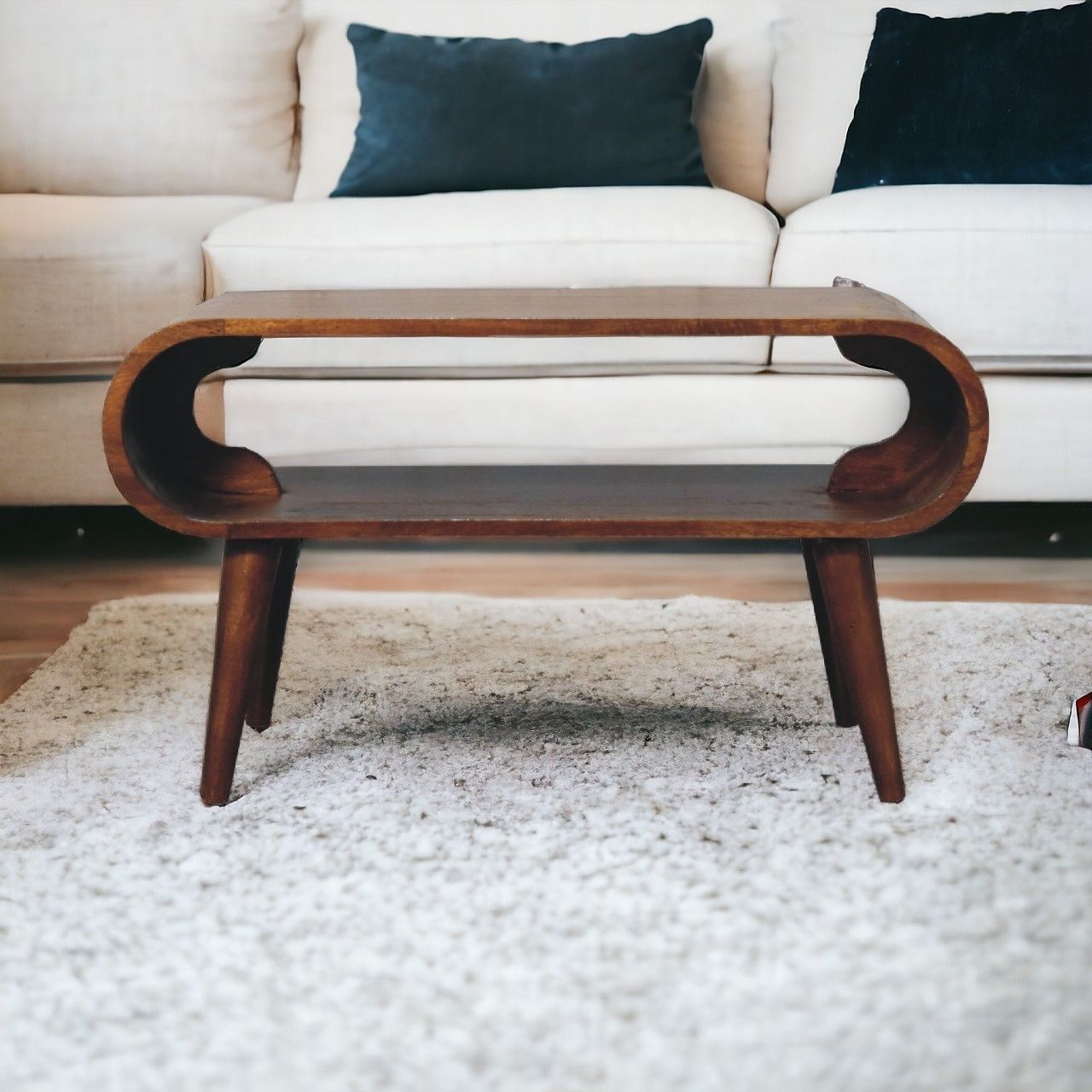 Solid Wood Open Coffee Table Artisan Furniture