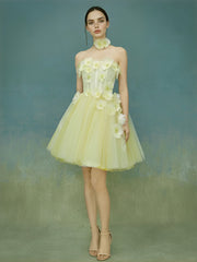 Mini Length Party Custom Made Casual Woman Clothes Tulle Cocktail Dresses Birthday Dress