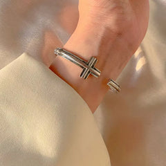 3pc Knotted Cross Bracelet Stack