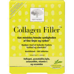 New Nordic Skin Care Collagen Filler | 180 Tabl. fra New Nordic på Mecindo.dk
