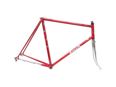 Enik Aubisque Columbus Aelle Retro Stahl Rennrad Rahmen 60cm 1980er