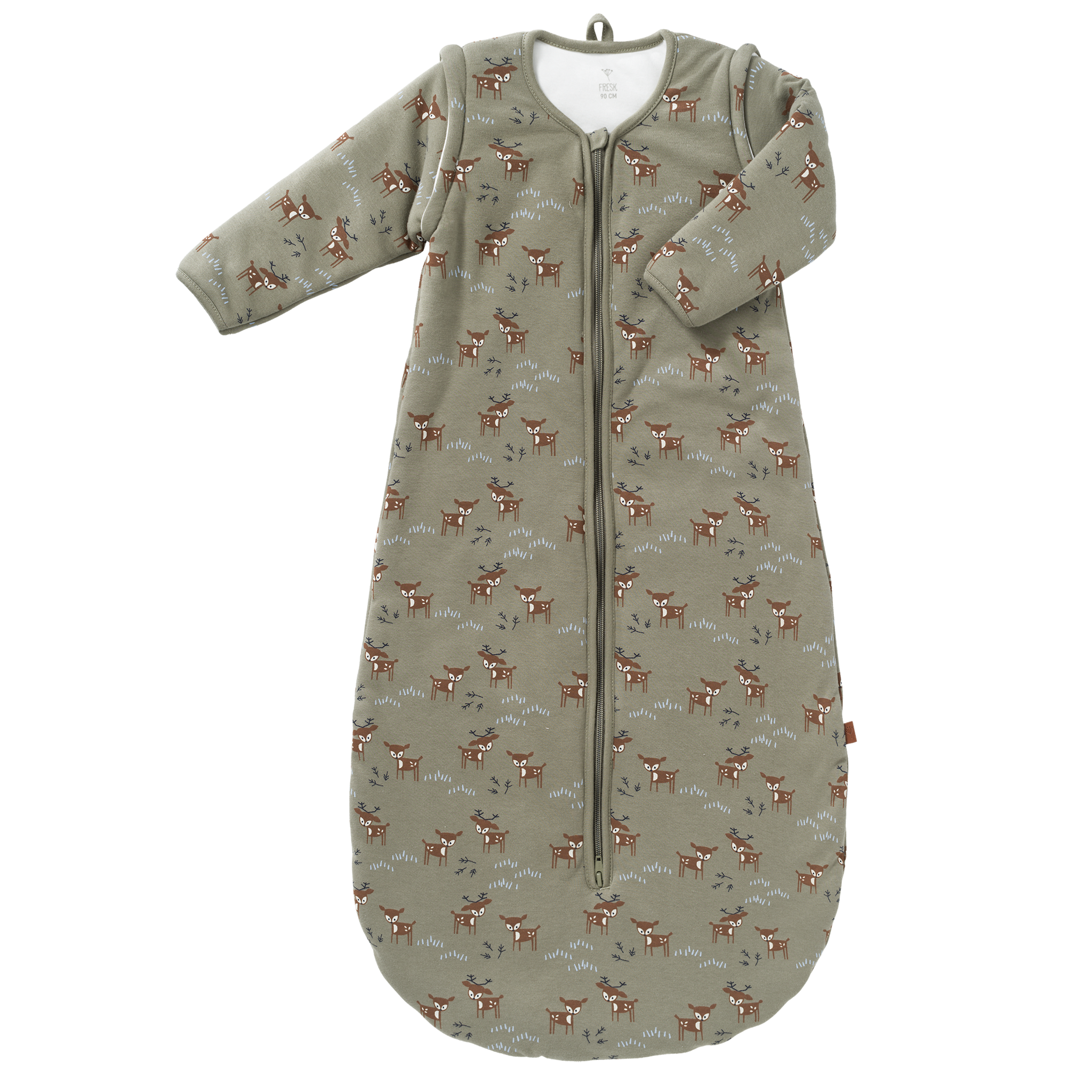 Gefütterter Schlafsack mit abnehmbarem Ärmel Deer Olive