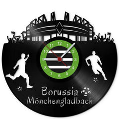 SEO. Fussball Wanduhr aus Vinyl Vereinsliebe Borussia Mönchengladbach - Linkreich