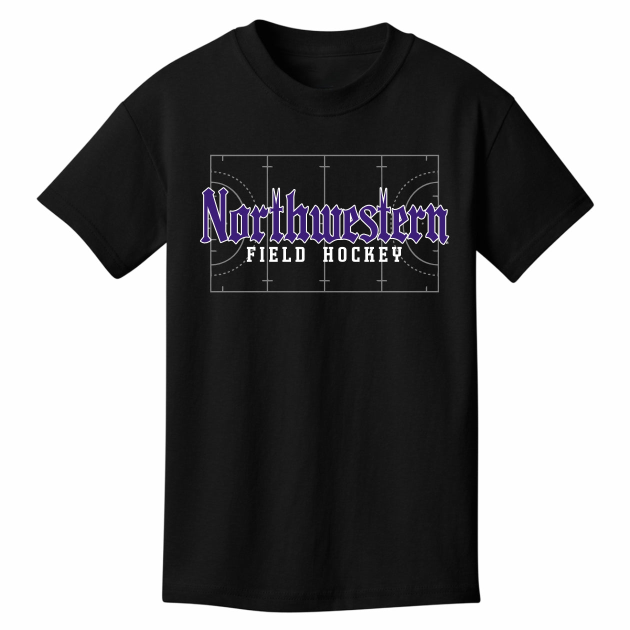 Northwestern Field Hockey Kids Gothic T-Shirt